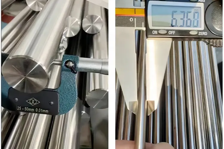 Explicação detalhada da tabela de tamanhos de haste Inconel 601